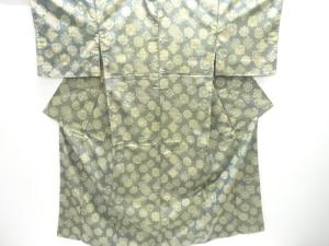 未使用品　華紋織り出し西陣お召し着物